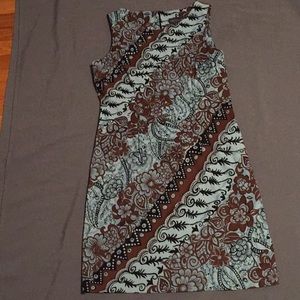 Connected apparel dress printed